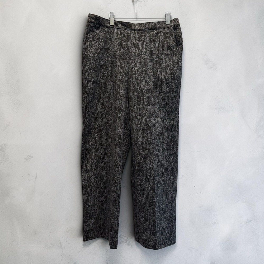 Classic Animal Print Alfred Dunner Women's Petite S Pull On Pants 26" Inseam